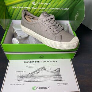 Cariuma OCA Premium Leather Sneakers Grey NWT